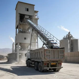 نوار نقاله بارگیری مصالح